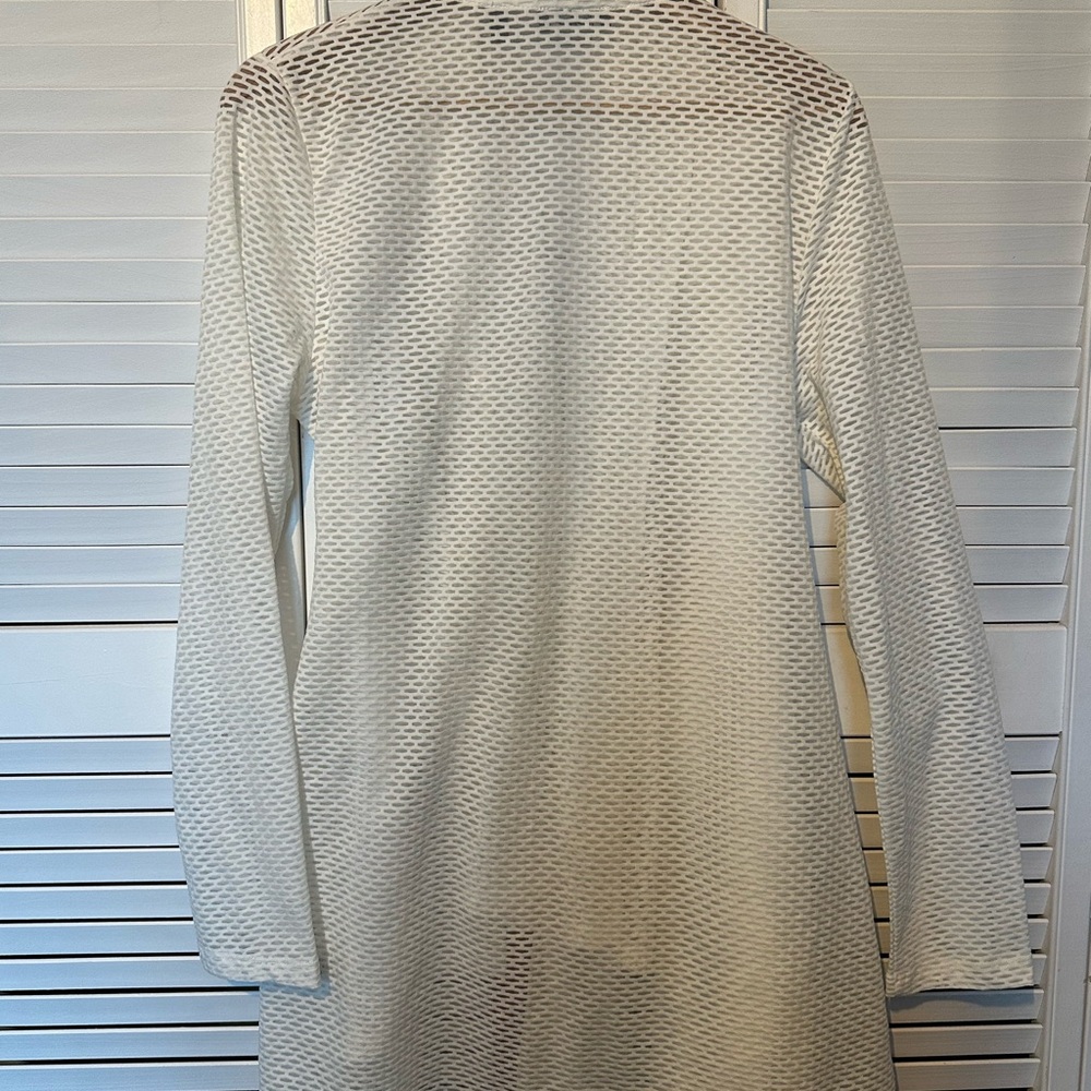 Solid White, Neiman Marcus Polyester Belted Eyele… - image 5